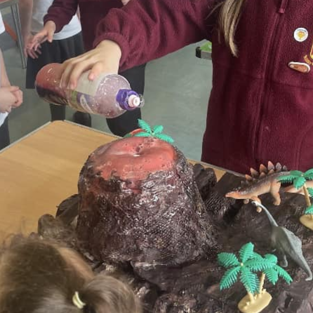 A volcano experiment